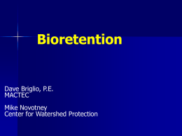 Bioretention - MPC – Natural Resources