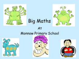 BIG-MATHS-parents- - Monnow Primary School