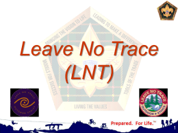 Leave No Trace - BSA Troop 113