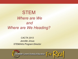 Colorado CTE Opportunities for ALL Students