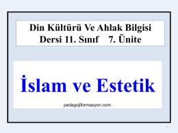 İslam ve Estetik