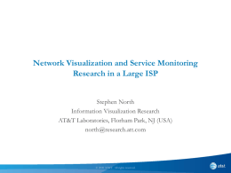 Experience in Network Monitoring and Visualization at a Large