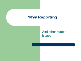 1099 reporting powerpoint