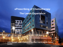 Leeds Cancer Centre - ePrescribing Toolkit
