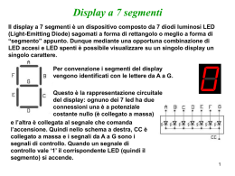 Display 7 Segmenti - I blogs dell`ISIS Leonardo da Vinci