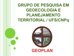 Grupo de Pesquisa em Geoecologia e Planejamento