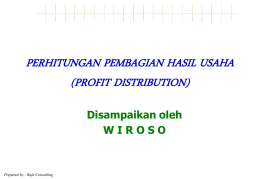 Perhitungan Pembagian Hasil Usaha
