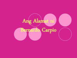 Ang Alamat ni Bernardo Carpio