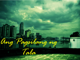 Ang Pagsilang ng Tala ppt