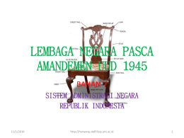 lembaga negara pasca amandemen uud 1945