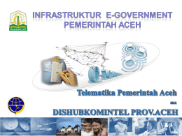 INFRASTRUKTUR E-GOVERNMENT ACEH VERSI