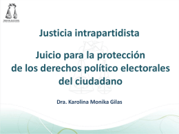 Justicia Intrapartidista - Instituto Estatal Electoral y de Participación