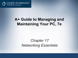 Chapter 17 - Networking Essentials