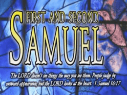 1 and 2 Samuel Slideshow