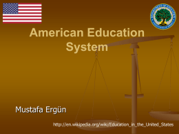 History of American education