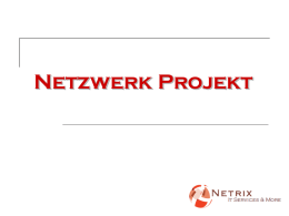 Netzwerkprojekt - Benutzer-Homepage