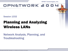 OPNETWORK 2004 Session