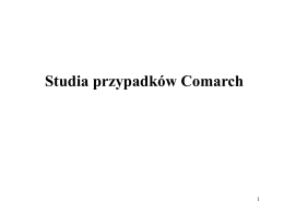 Studia przypadków Comarch