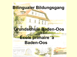 PP Bili-Zug - Grundschule Baden-Oos