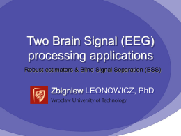 EEG filtering based on blind source separation (BSS)