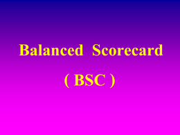 Balancel Scorecard