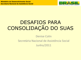 Denise Colin - Assistência e Desenvolvimento Social