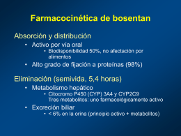 Farmacocinética de bosentan
