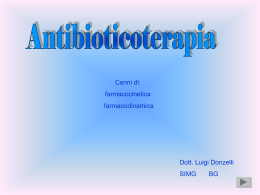 slide donzelli - presentazione antibioticoterapia
