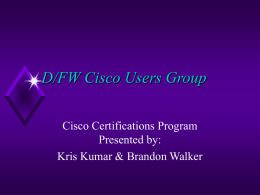 Cisco Certifications Program