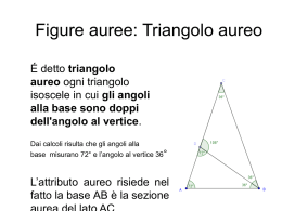 Figure auree: Triangolo aureo