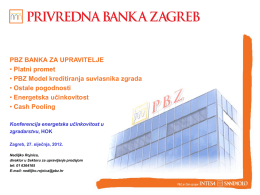 PBZ Model kreditiranja suvlasnika zgrada
