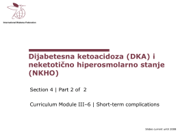 (DKA) i neketotično hiperosmolarno stanje