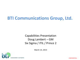 BTI_M_2013 Capabilities Presentation