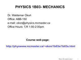 Lecture 1 (May 5)