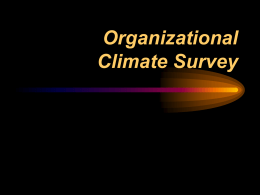 The BPS Organizational Climate Survey