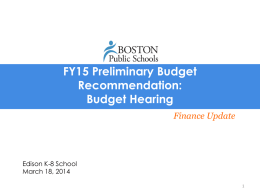 FY15 budget hearing presentation ()