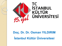 Sunum Dosyası - İstanbul Kültür Üniversitesi