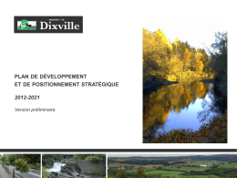Présentation publique - Municipalité de Dixville