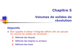 Volumes de révolution