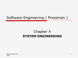Software Engineering ( Pressman )