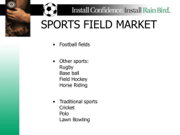 sport fields applications