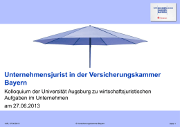 27. Juni 2013: Vortrag Dr. Maximilian Wutz