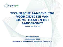 presentatie en discussie over voorwaarden voor injectie van