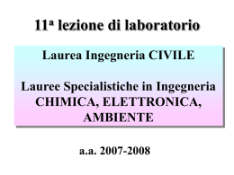 Lezione del 11 dicembre 2007