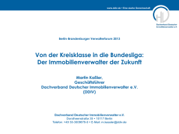 PowerPoint-Präsentation - Verband der Immobilienverwalter Berlin