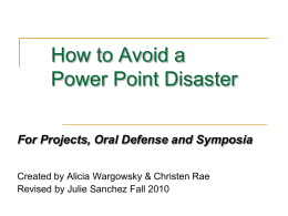 How to Avoid a PowerPoint Disaster