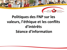 NPF Values and Ethics Awareness Session Presentation
