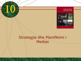 Kapitulli 10 Strategjia dhe Planifikimi i Medias