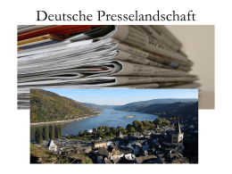 Presselandschaft Deutschland - Centre Franco