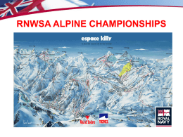 RNWSA Alpine Championships Power Point presentation.